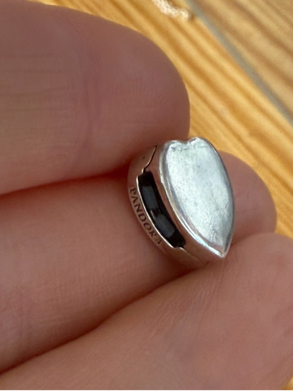Pandora Reflexions Solid Silver Heart Clip Charm  💕 S925, EUC